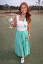 Load image into Gallery viewer, Twilly Scarf- Green Stripe