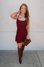 Load image into Gallery viewer, Carolina Ribbed Dress-Burgundy