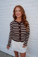 Load image into Gallery viewer, Carmen Stripe Button Down Cardigan
