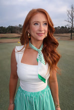 Load image into Gallery viewer, Twilly Scarf- Green Stripe