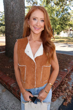 Load image into Gallery viewer, Jenny Suede Cropped Vest With Pockets