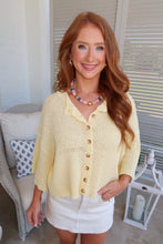 Load image into Gallery viewer, Goldie Knit Cardigan - Yellow
