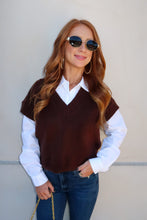 Load image into Gallery viewer, Caster Knit Pullover Sweater-Brown