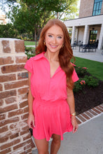 Load image into Gallery viewer, Mari Butter Soft Athleisure Romper-Pink