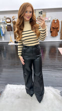 Load image into Gallery viewer, Chandler Striped Cropped Mock Neck Sweater