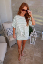 Load image into Gallery viewer, Anna Stripe Skort Set-Sage