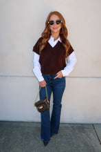 Load image into Gallery viewer, Caster Knit Pullover Sweater-Brown