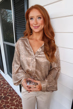 Load image into Gallery viewer, Wild Thing Button Up Top- Taupe