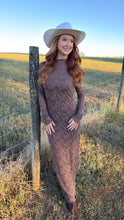 Load image into Gallery viewer, Fall in Love Lace Midi Dress-Brown