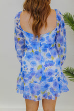 Load image into Gallery viewer, Monday Blues Floral Mini Dress- Royal
