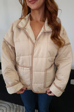 Load image into Gallery viewer, BF Theo Quilted Puffer Jacket - Beige