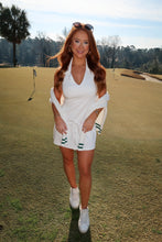 Load image into Gallery viewer, Over Par Halter Athletic Romper-White