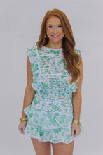 Load image into Gallery viewer, Azalea Floral Top Set- Green