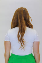Load image into Gallery viewer, Steph Round Neck Crop- White
