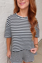 Load image into Gallery viewer, Sunny Side Stripe Set-Black