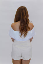 Load image into Gallery viewer, Too Dreaming Off The Shoulder Bodysuit- White

