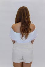 Load image into Gallery viewer, Too Dreaming Off The Shoulder Bodysuit- White
