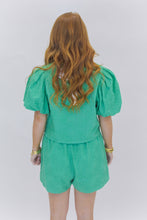 Load image into Gallery viewer, Azalea Floral Embroidered Set-Green