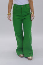 Load image into Gallery viewer, Into You High-Waist Straight Wide Pants- Green
