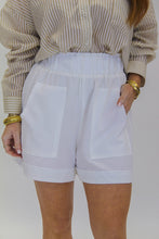 Load image into Gallery viewer, Jaime High-Waisted Shorts-White