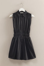 Load image into Gallery viewer, Perry Poplin Sleeveless Dress- Black