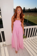 Load image into Gallery viewer, Nora Strapless Flowy Dress-Pink