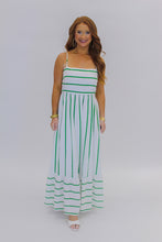Load image into Gallery viewer, May Striped Linen Maxi Dress