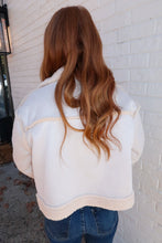 Load image into Gallery viewer, Tori Reversible Suede Sherpa Mixed Jacket