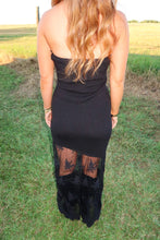 Load image into Gallery viewer, Outlaw Lace Midi Dress-Black