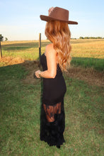 Load image into Gallery viewer, Outlaw Lace Midi Dress-Black