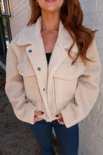 Load image into Gallery viewer, Tori Reversible Suede Sherpa Mixed Jacket
