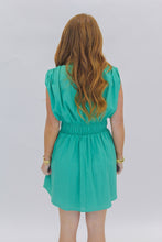 Load image into Gallery viewer, Birdie Poplin Sleeveless Dress- Green