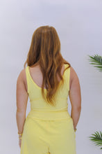 Load image into Gallery viewer, Sunshine Ribbed Tank- Yellow
