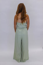Load image into Gallery viewer, Jailyn Strapless Buttoned Set-Sage