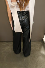 Load image into Gallery viewer, Glossy Faux Wide Leg Pants