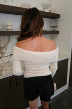 Load image into Gallery viewer, Time Again Off Shoulder Sweater-Cream