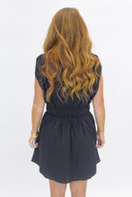 Load image into Gallery viewer, Perry Poplin Sleeveless Dress- Black