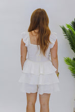 Load image into Gallery viewer, In the Wind Tiered Romper- Cream

