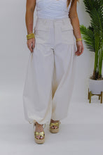 Load image into Gallery viewer, Cali Ballon Style Pants- Cream
