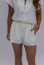 Load image into Gallery viewer, Relax Washed Shorts Set- Ivory