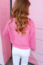 Load image into Gallery viewer, Candy Crochet Cardigan Sweater