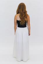 Load image into Gallery viewer, Ashton Colorblock Strapless Maxi Dress- Black