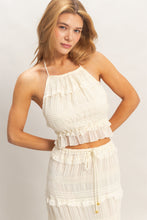 Load image into Gallery viewer, Seaside Elegance Halter Top Set