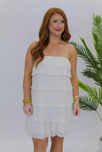 Load image into Gallery viewer, Lover Day Pleated Dress Cream