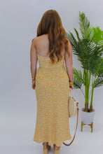 Load image into Gallery viewer, Golden Floral Midi Dress