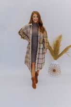 Load image into Gallery viewer, Find Me Plaid Midi Shacket
