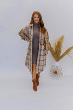 Load image into Gallery viewer, Find Me Plaid Midi Shacket