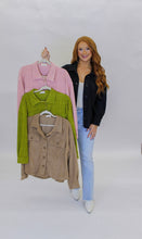 Load image into Gallery viewer, Blake Embossed Shacket- Black