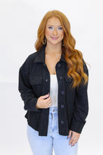 Load image into Gallery viewer, Blake Embossed Shacket- Black