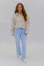 Load image into Gallery viewer, Layton Chic Fray Detail Shacket- Beige